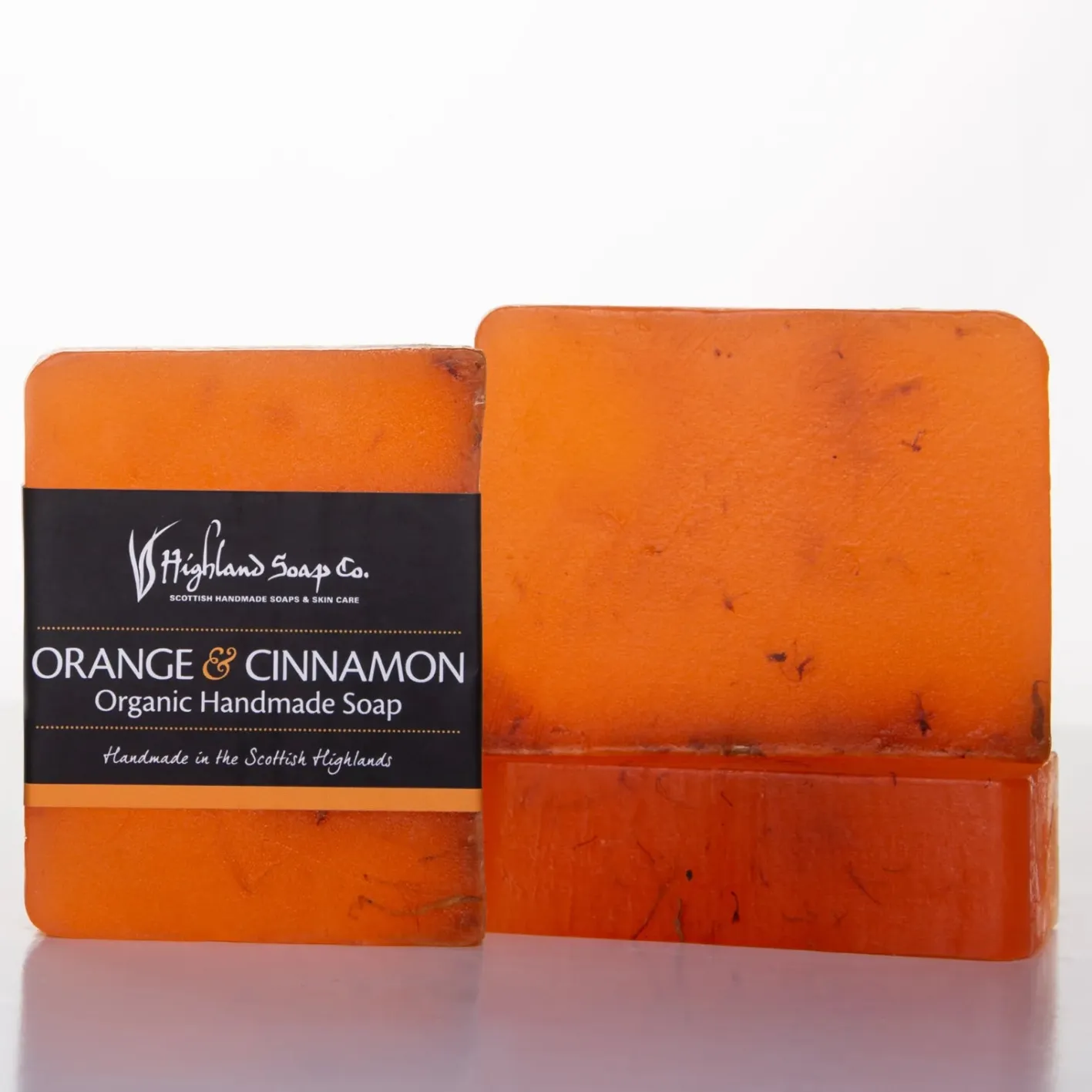 The Highland Soap Company Sweet Orange & Cinnamon Organic Glycerine Soap 150g