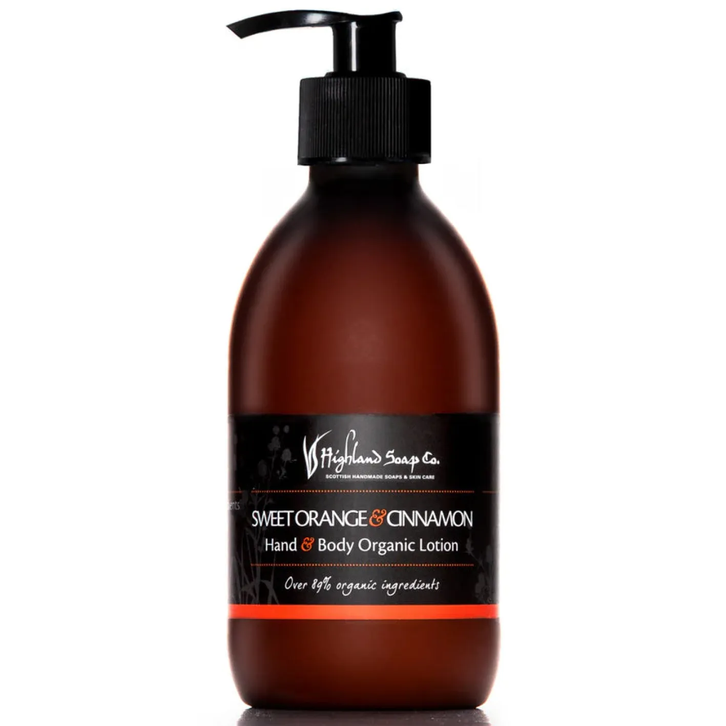 The Highland Soap Company Sweet Orange and Cinnamon Organic Hand & Body Lotion 300ml