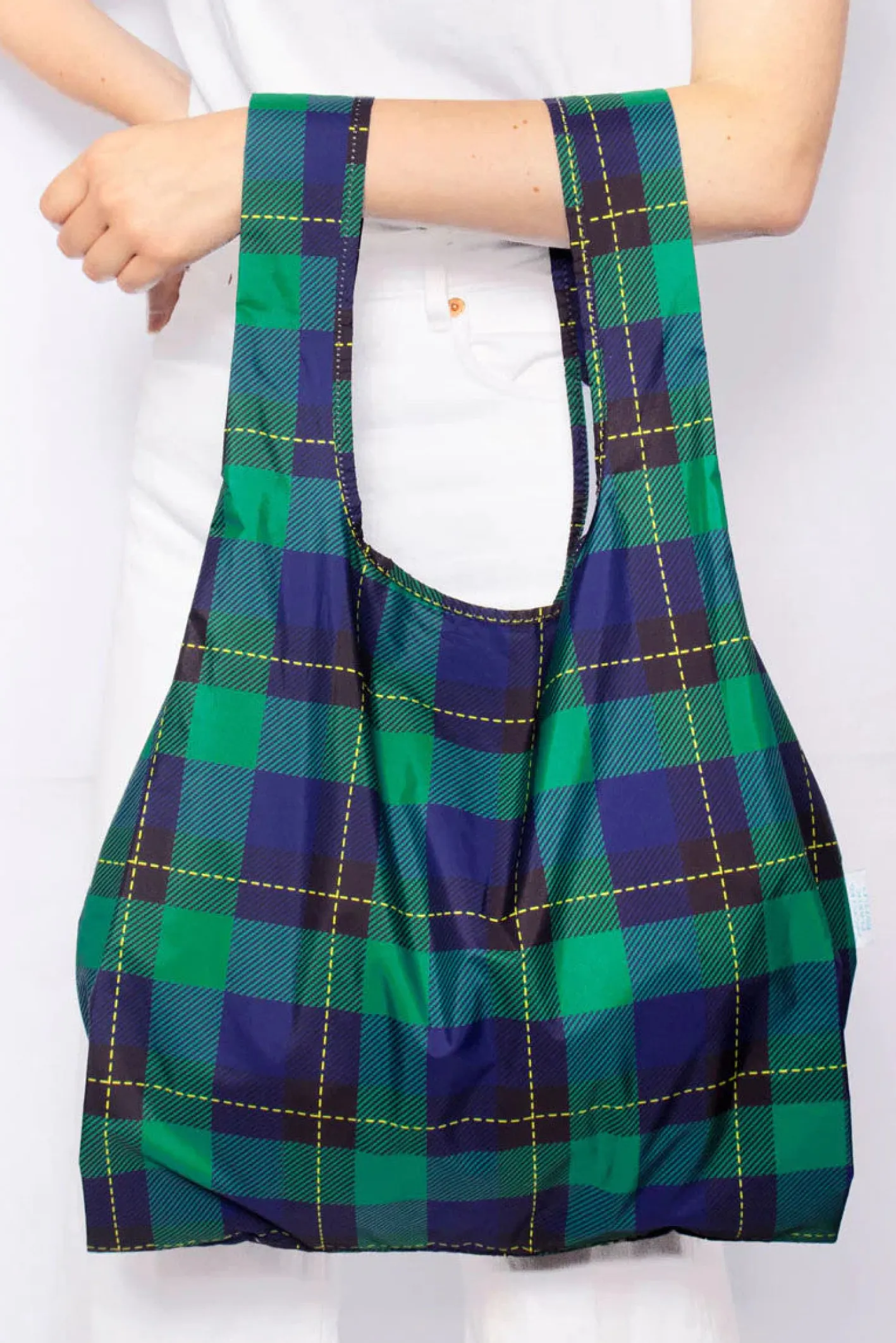 Kind Bag London Tartan Medium Reusable Bag