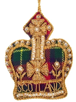 St. Nicolas Tartan Scotland Crown Decoration