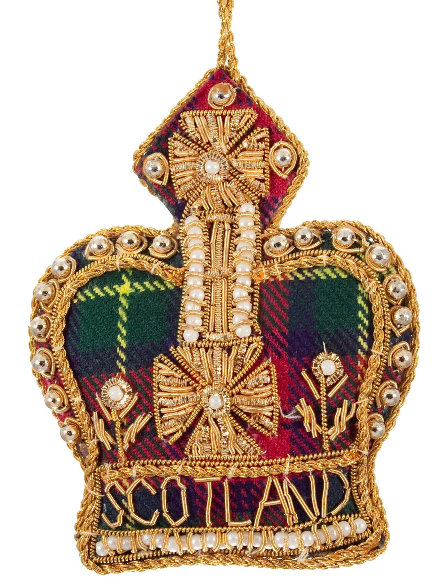St. Nicolas Tartan Scotland Crown Decoration