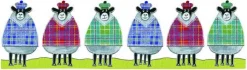 Moorland Pottery Tartan Sheep Mug by