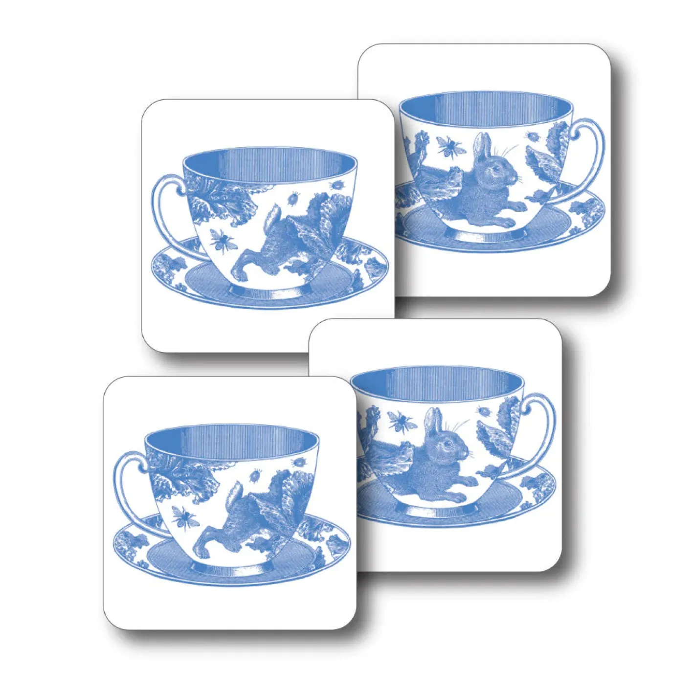 Thornback & Peel Teacup Set of 4 Coasters