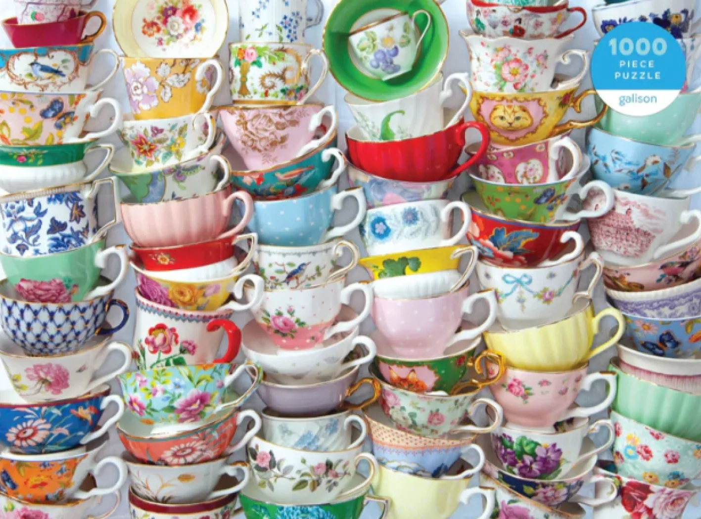 Chronicle Books Teacups 1000 Piece Jigsaw Puzzle
