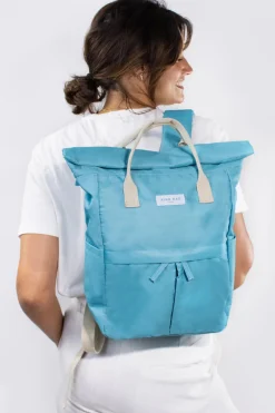 Kind Bag London Teal Hackney Medium Backpack