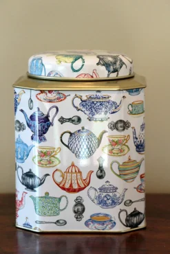 Elite Tins Teapot Tea Caddy