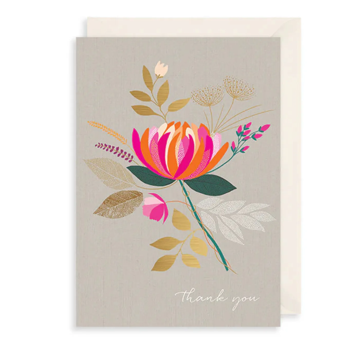 The Art File Thank You Lotus Greeting Card