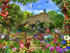 All Jigsaw Puzzles Thatched Cottage Garden 500 Piece Jigsaw Puzzle