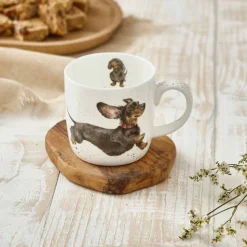 Wrendale Designs 'That Friday Feeling' Dachshund Small Bone China Mug (11oz)