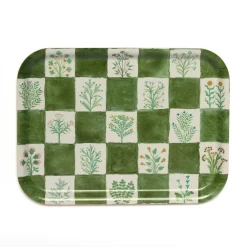 Roomytown 15th Century Illustrated Herbs Birchwood Tray
