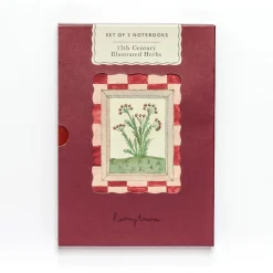 Roomytown 15th Century Illustrated Herbs Set of 2 Notebooks
