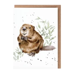 Wrendale Designs 'The Arborist' Beaver Greetings Card