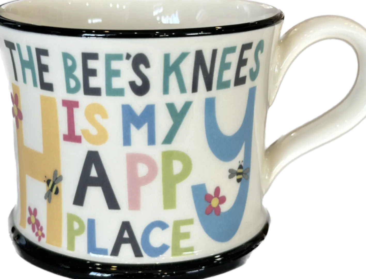 Moorland Pottery The Bee's Knees is my Happy Place Mug by