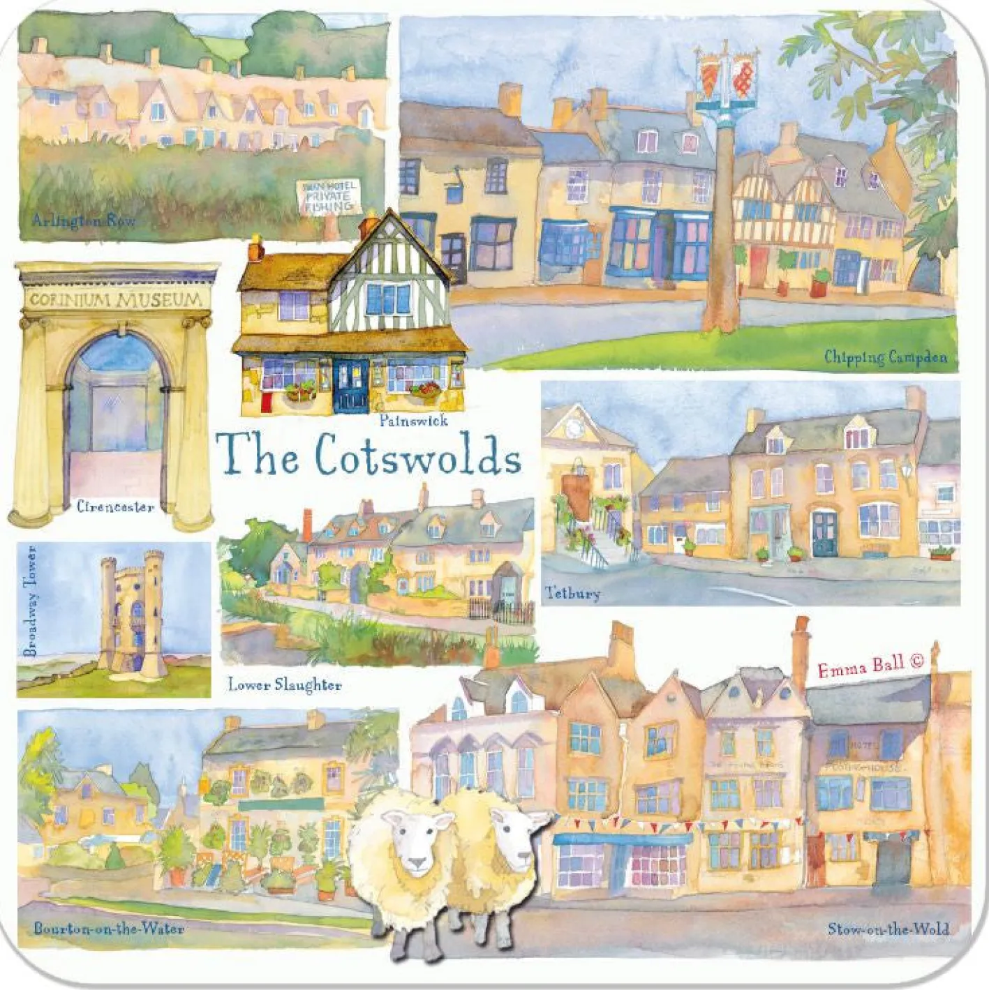Emma Ball The Cotswolds Coaster