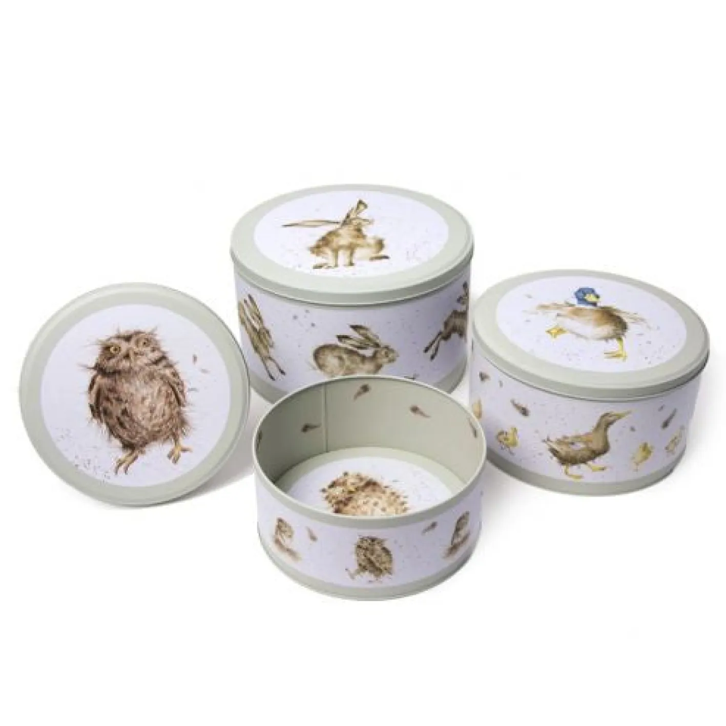 Wrendale Designs 'The Country Set' Set of 3 Cake Tins
