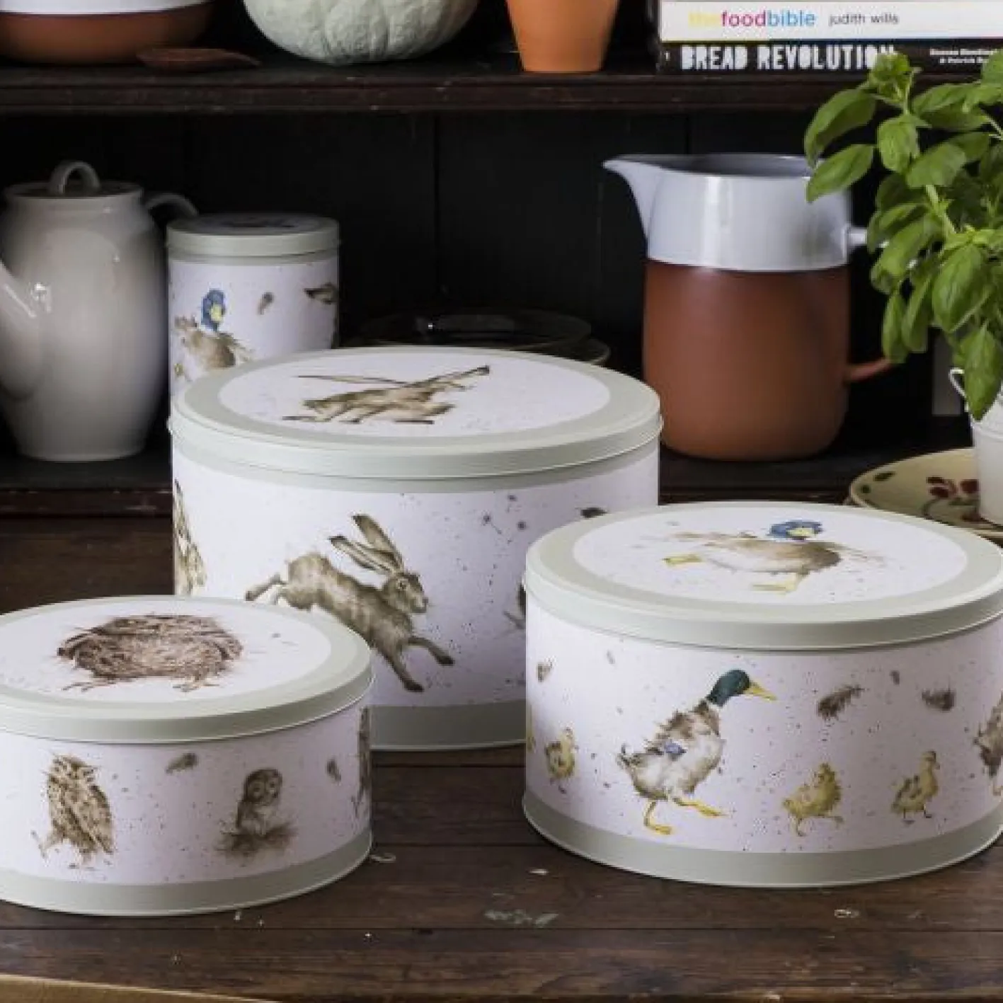 Wrendale Designs 'The Country Set' Set of 3 Cake Tins