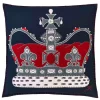 Jan Constantine The Crown Pillow - Navy