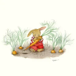 Moongazer Cards The Hungry Rabbit Greeting Card