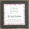 Cotton & Grey The Joy of Christmas Candle Set with Scripture Cards