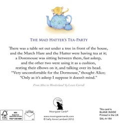 Moongazer Cards The Mad Hatter's Tea Party Greeting Card