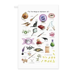 Yeti The Magical Alphabet Tea Towel
