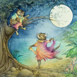 Moongazer Cards The Owl & the Pussy-Cat Dance Greetings Card