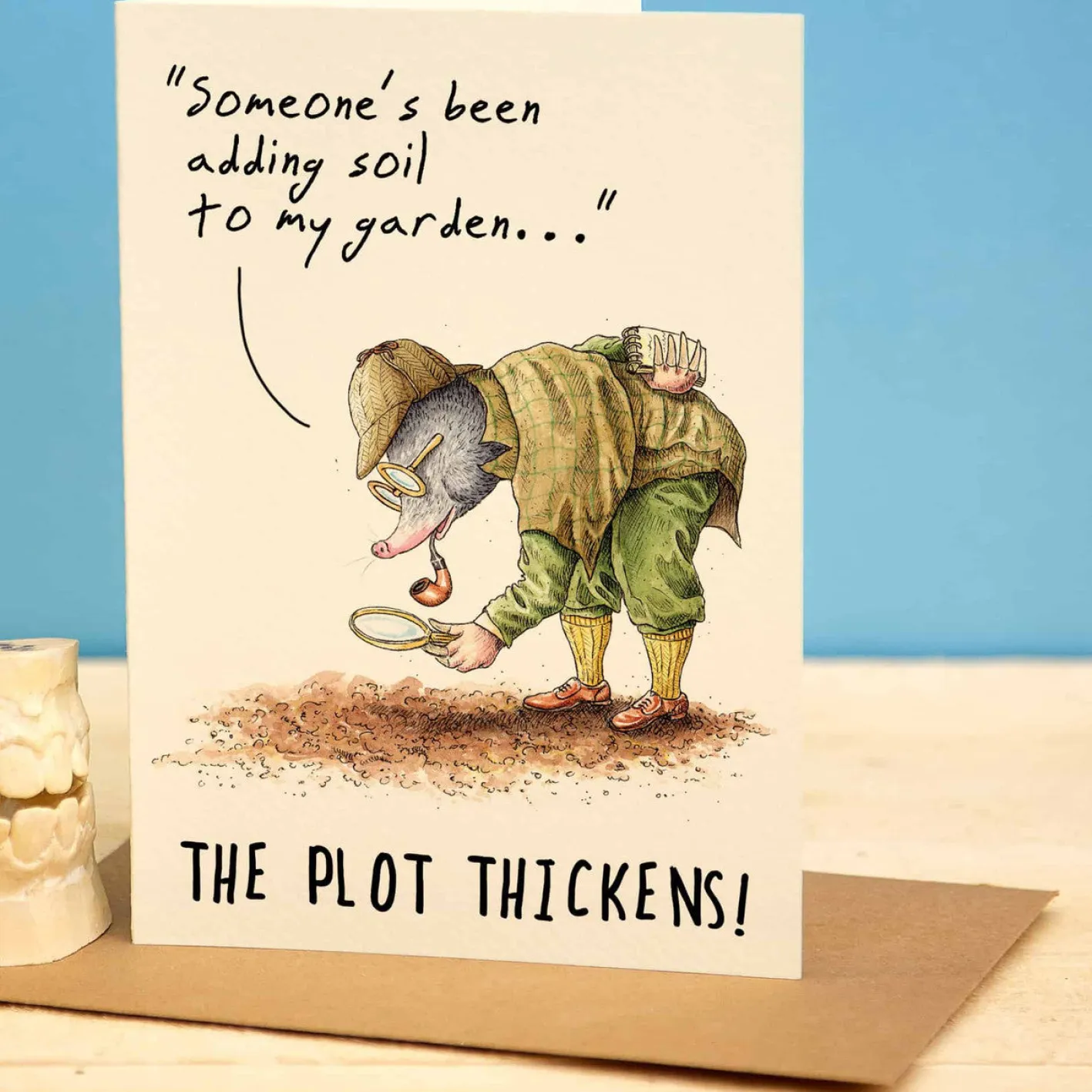 Bewilderbeest The Plot Thickens Greetings Card