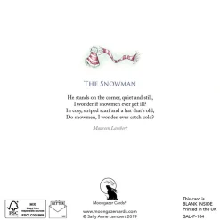 Moongazer Cards The Snowman Christmas Greeting Card