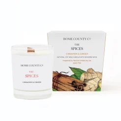 Home County Candles The Spices - Cinnamon & Ginger Soy Votive Candle