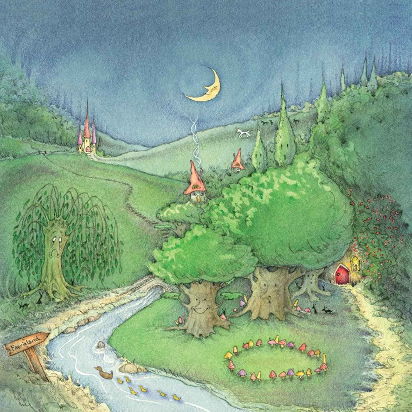 Moongazer Cards The Way to Faerieland Greeting Card
