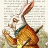 Madame Treacle The White Rabbit Alice In Wonderland Book Greetings Card