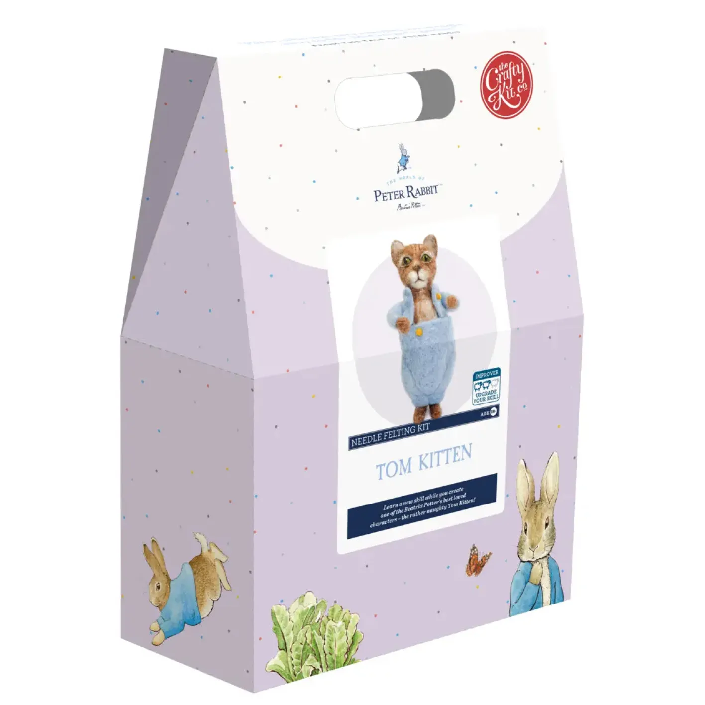 The Crafty Kit Co. Tom Kitten Needle Felting Craft Kit