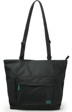 Ori London Trafalgar Tote B All Black Teal Capsule Recycled Cavas Tote- Medium