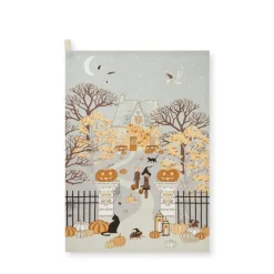 Sophie Allport Trick or Treat Scene Tea Towel