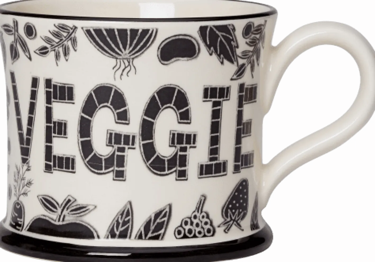Moorland Pottery Trust Me I'm Veggie Mug by