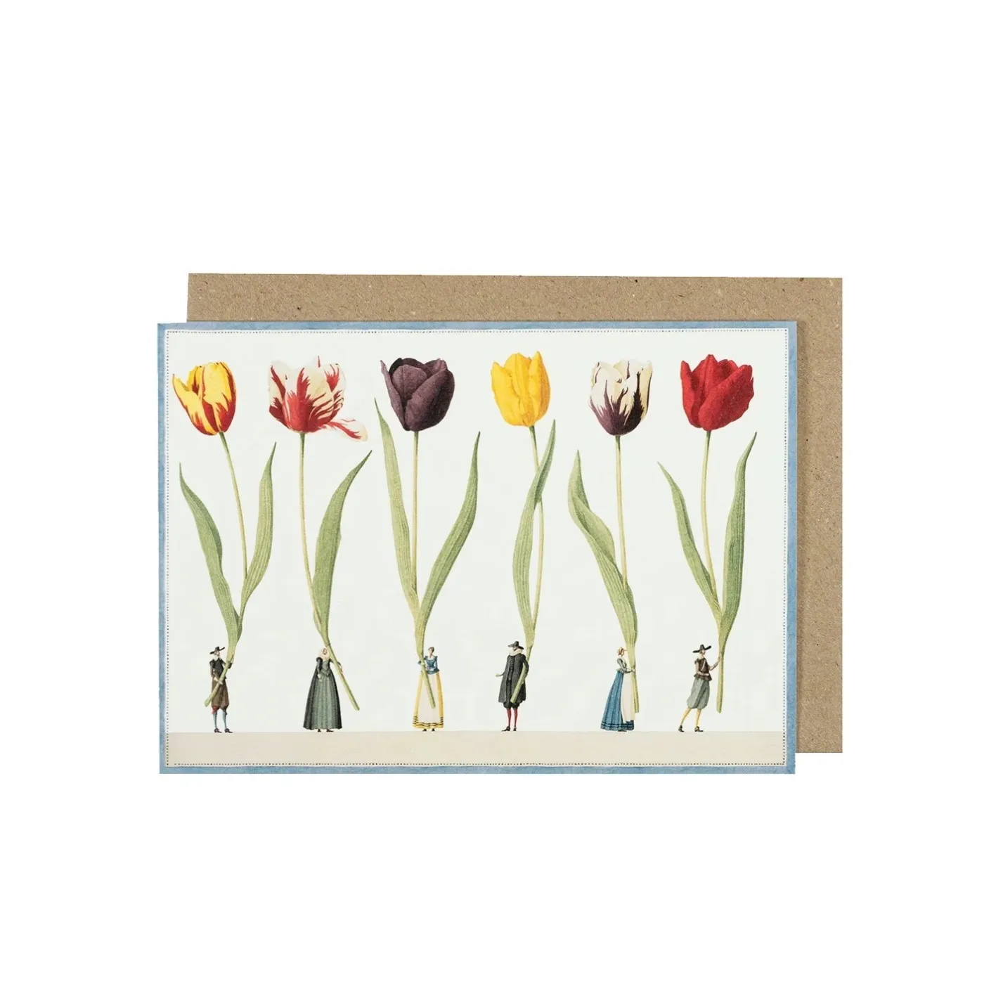Laura Stoddart Tulip Parade Greetings Card