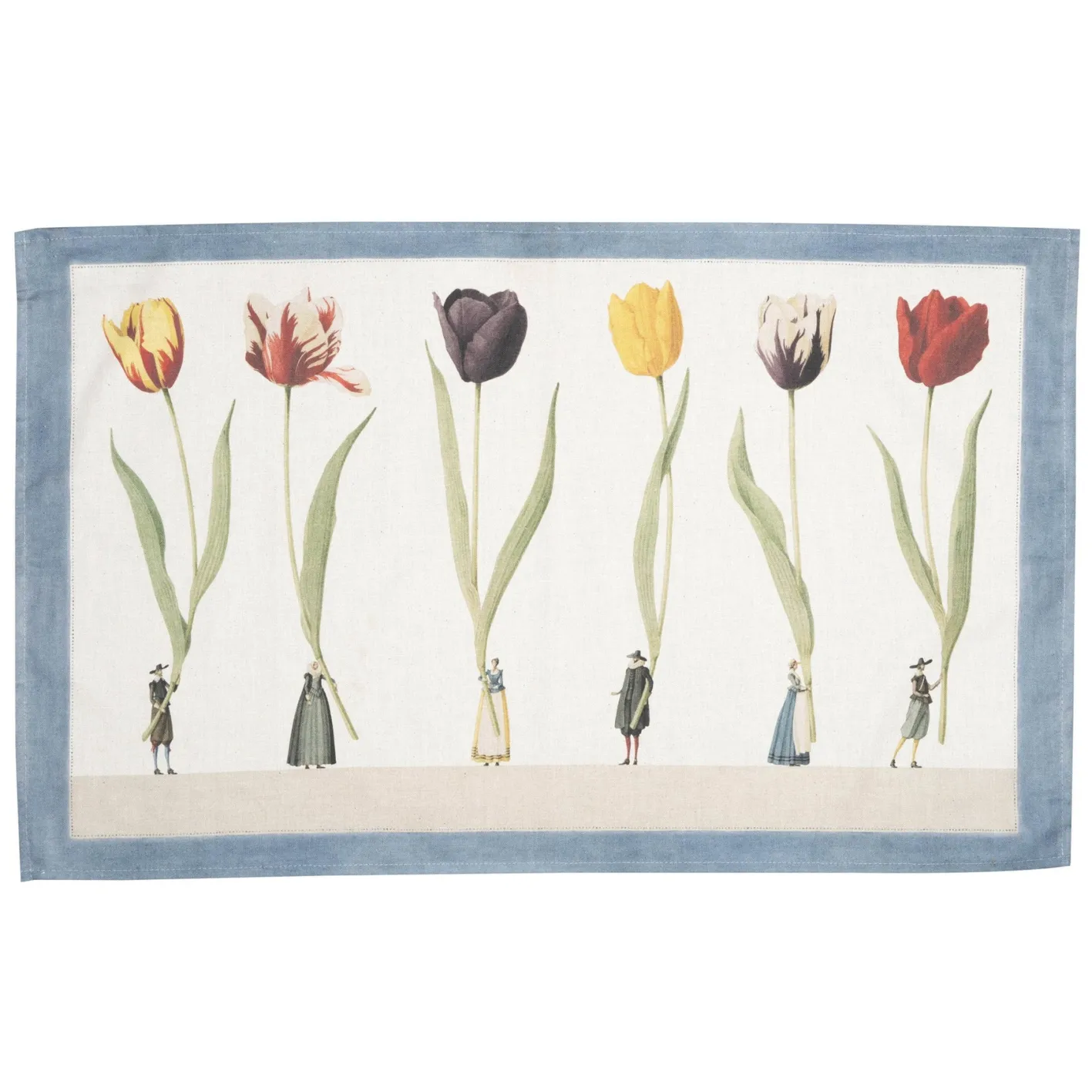 Laura Stoddart Tulip Parade Tea Towel