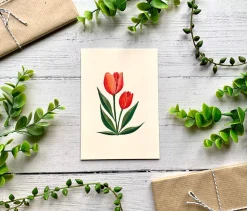 Becky Amelia Tulips Greeting Card