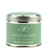 Marmalade of London Tuscan Lime & Basil Medium Tin Candle
