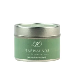 Marmalade of London Tuscan Lime & Basil Small Tin Candle