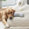 Sweet William Tweed Dog Bone Shaped Dog Toy - Grey