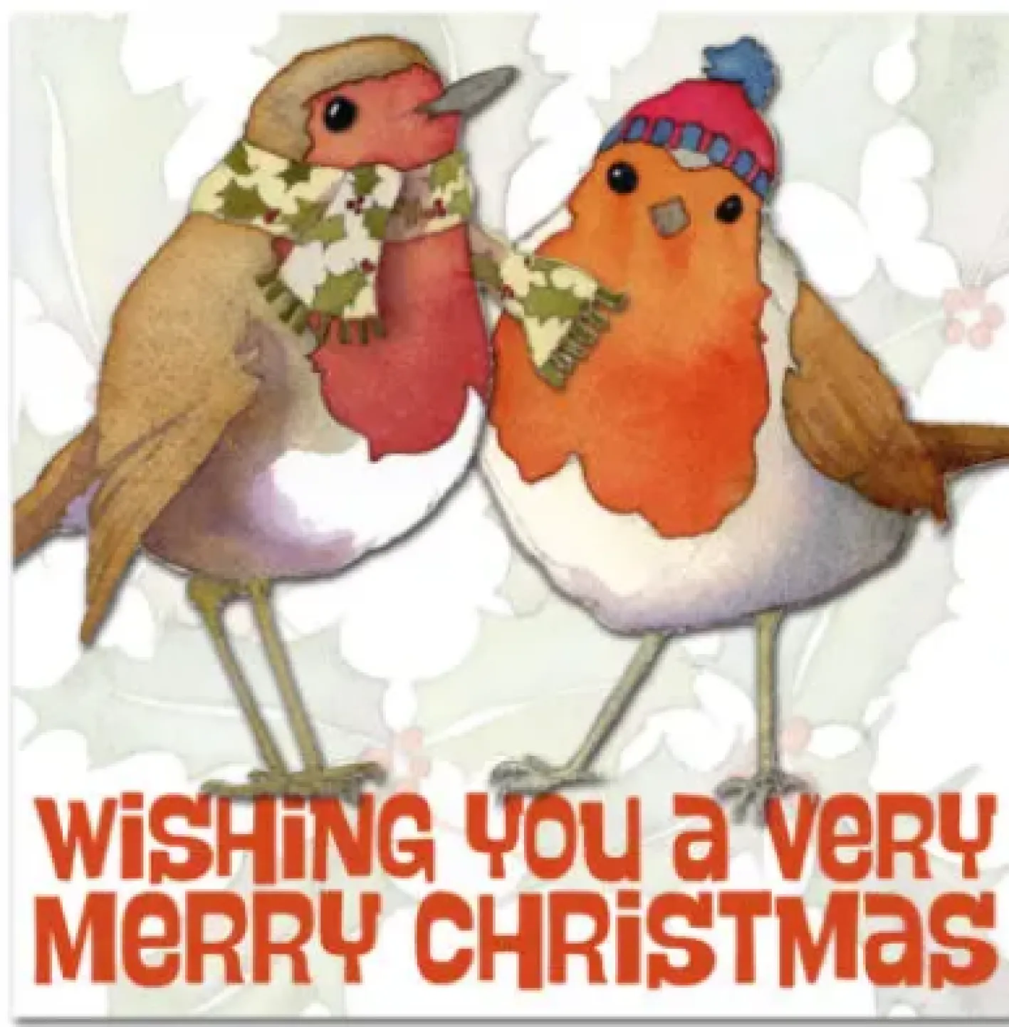 Emma Ball Two Robins Pack of 6 Christmas Cards