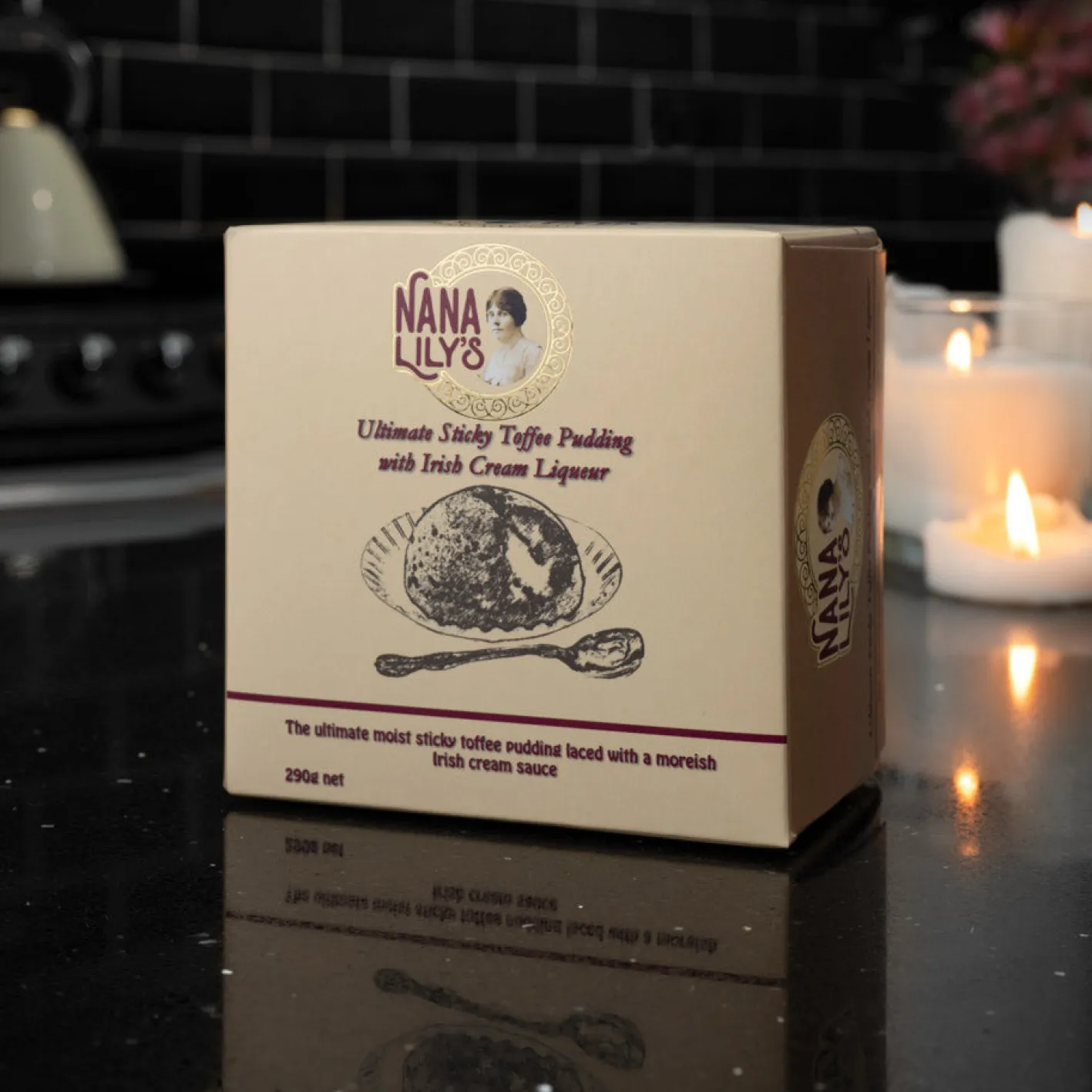 Nana Lily's Ultimate Sticky Toffee Pudding with Irish Cream Liqueur 290g