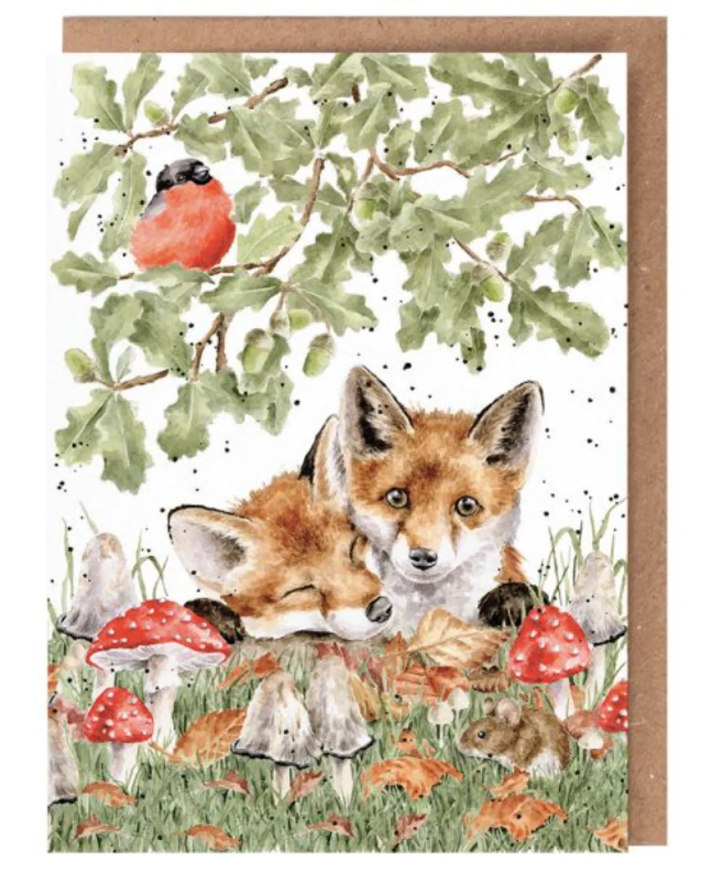 Wrendale Designs 'Under the Oak Tree' Fox Greetings Card