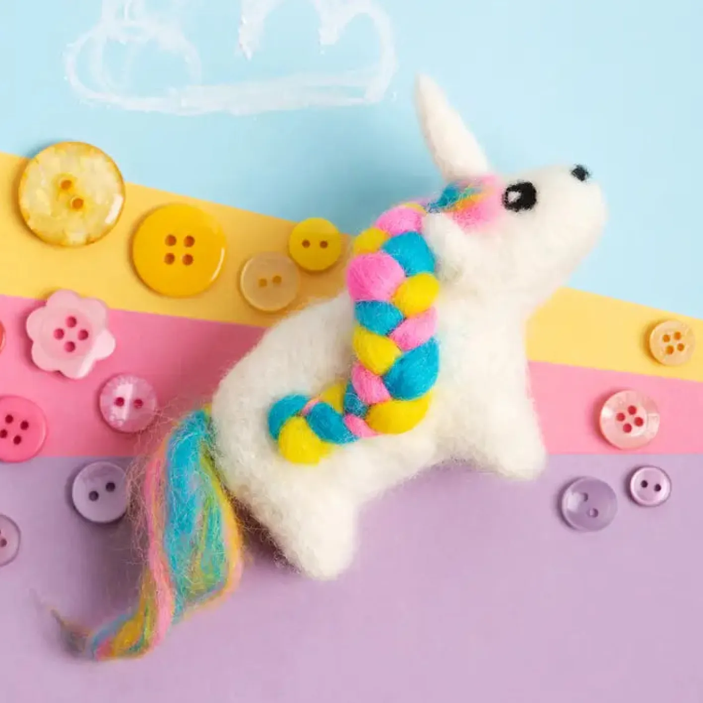 Hawthorn Handmade Unicorn Mini Felting Kit