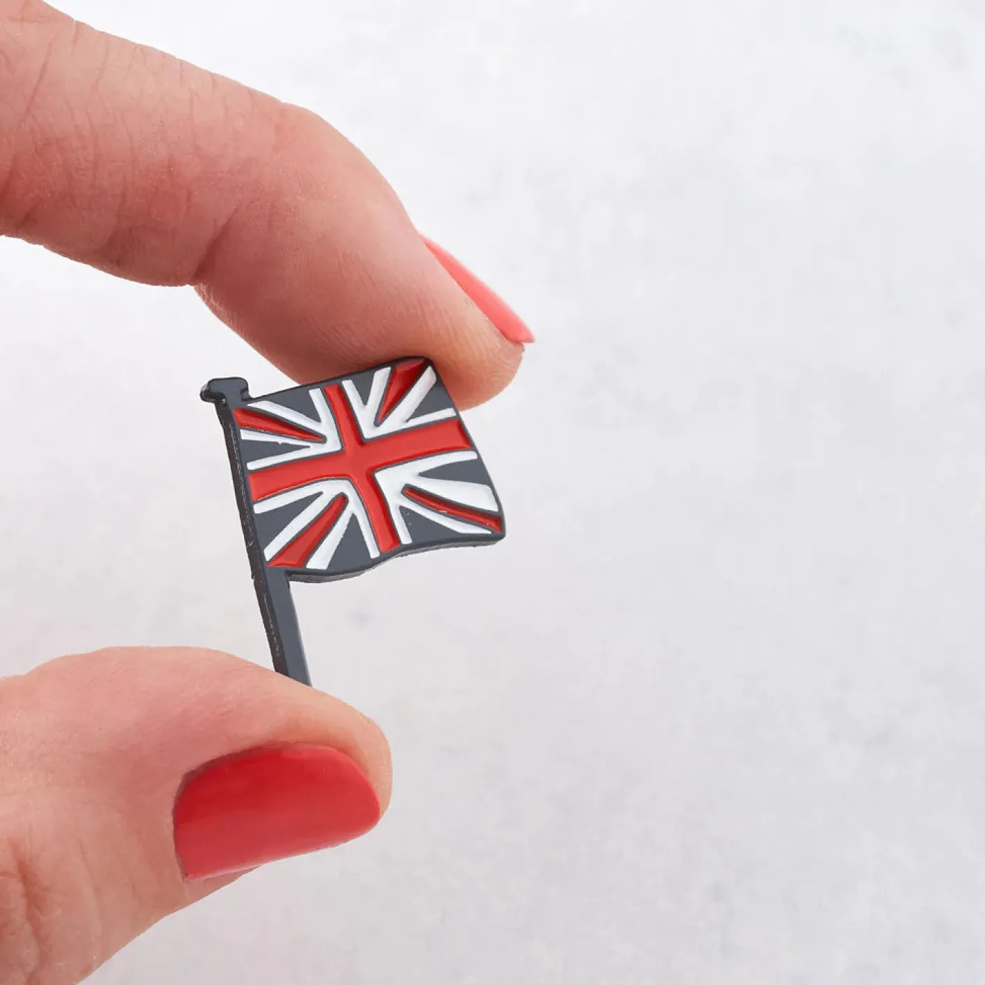 Victoria Eggs Union Jack Enamel Pin Badge