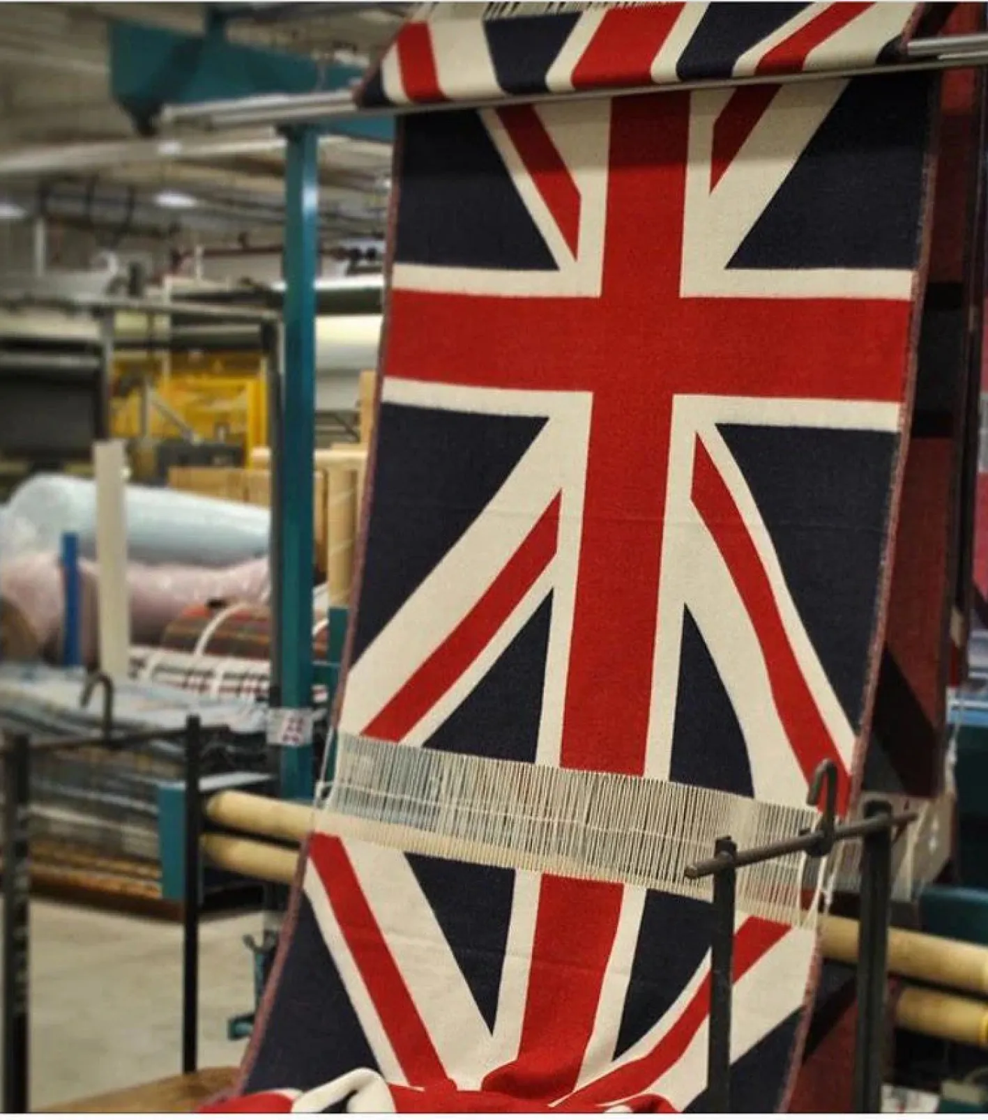 Bronte Moon Union Jack Merino Lambswool Throw Blanket