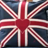 Jan Constantine Union Jack Square Pillow - Navy
