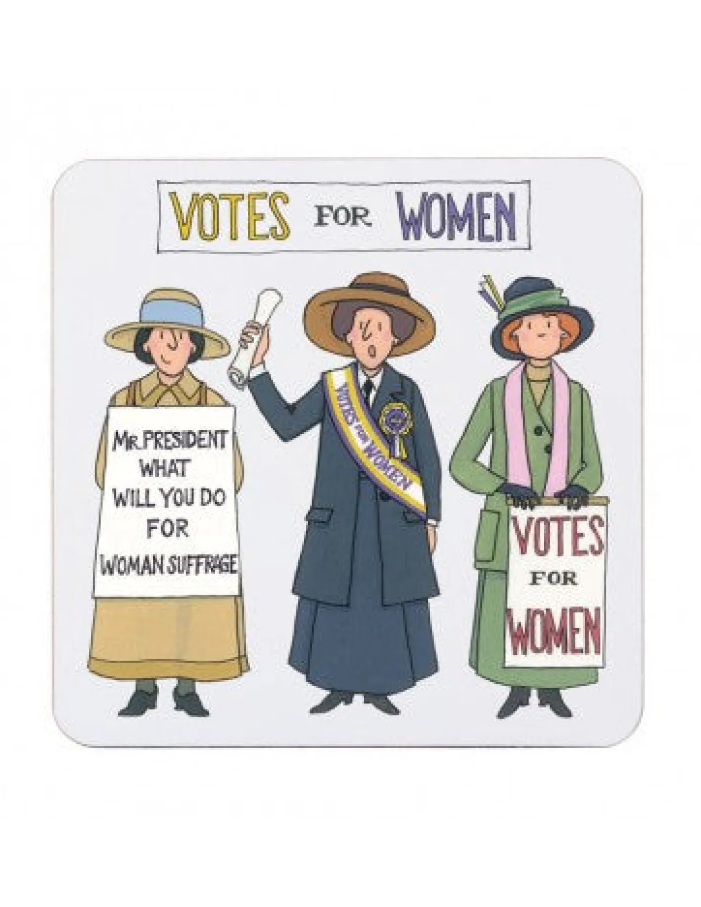 Alison Gardiner USA Suffragettes Coaster