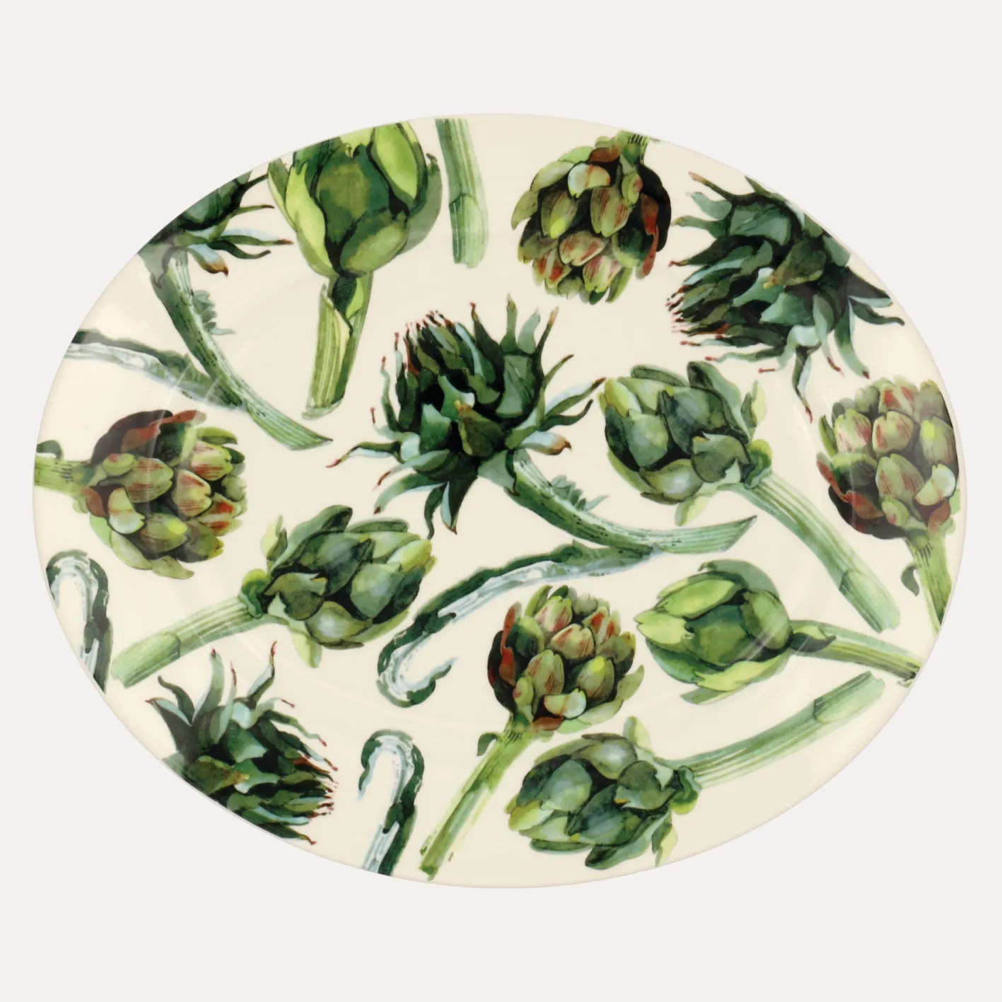 Emma Bridgewater Vegetable Garden Artichoke Medium Oval Platter